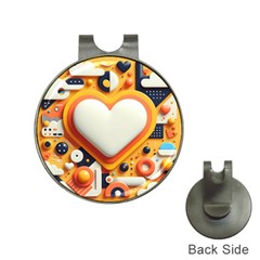 Valentine s Day Design Heart Love Poster Decor Romance Postcard Youth Fun Hat Clips With Golf Markers