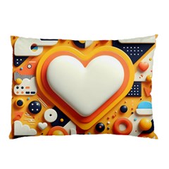 Valentine s Day Design Heart Love Poster Decor Romance Postcard Youth Fun Pillow Case