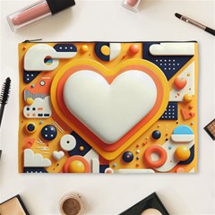 Valentine s Day Design Heart Love Poster Decor Romance Postcard Youth Fun Cosmetic Bag (xl)