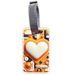 Valentine s Day Design Heart Love Poster Decor Romance Postcard Youth Fun Luggage Tag (one Side)