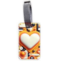 Valentine s Day Design Heart Love Poster Decor Romance Postcard Youth Fun Luggage Tag (two Sides)