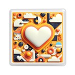 Valentine s Day Design Heart Love Poster Decor Romance Postcard Youth Fun Memory Card Reader (Square) Front