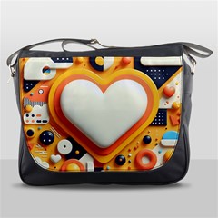 Valentine s Day Design Heart Love Poster Decor Romance Postcard Youth Fun Messenger Bag