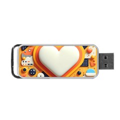 Valentine s Day Design Heart Love Poster Decor Romance Postcard Youth Fun Portable Usb Flash (one Side) by Maspions