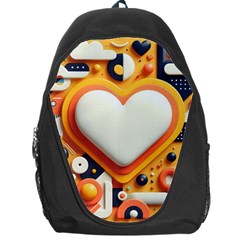 Valentine s Day Design Heart Love Poster Decor Romance Postcard Youth Fun Backpack Bag by Maspions