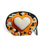 Valentine s Day Design Heart Love Poster Decor Romance Postcard Youth Fun Accessory Pouch (Small) Front