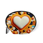 Valentine s Day Design Heart Love Poster Decor Romance Postcard Youth Fun Accessory Pouch (Small) Back