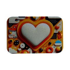 Valentine s Day Design Heart Love Poster Decor Romance Postcard Youth Fun Open Lid Metal Box (silver)   by Maspions