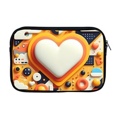 Valentine s Day Design Heart Love Poster Decor Romance Postcard Youth Fun Apple Macbook Pro 17  Zipper Case