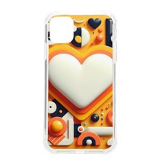 Valentine s Day Design Heart Love Poster Decor Romance Postcard Youth Fun Iphone 11 Tpu Uv Print Case by Maspions