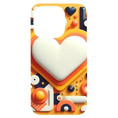 Valentine s Day Design Heart Love Poster Decor Romance Postcard Youth Fun Iphone 14 Pro Black Uv Print Case by Maspions