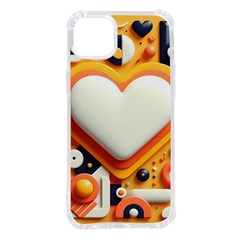 Valentine s Day Design Heart Love Poster Decor Romance Postcard Youth Fun Iphone 14 Plus Tpu Uv Print Case by Maspions