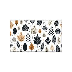 Autumn Leaves Fall Pattern Design Decor Nature Season Beauty Foliage Decoration Background Texture Sticker Rectangular (10 Pack) by Maspions