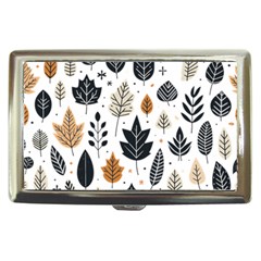 Autumn Leaves Fall Pattern Design Decor Nature Season Beauty Foliage Decoration Background Texture Cigarette Money Case