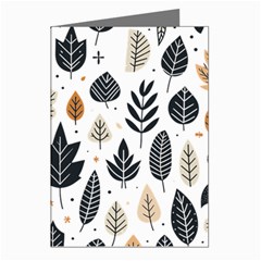 Autumn Leaves Fall Pattern Design Decor Nature Season Beauty Foliage Decoration Background Texture Greeting Cards (pkg Of 8)