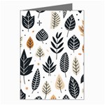 Autumn Leaves Fall Pattern Design Decor Nature Season Beauty Foliage Decoration Background Texture Greeting Cards (Pkg of 8) Left