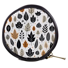 Autumn Leaves Fall Pattern Design Decor Nature Season Beauty Foliage Decoration Background Texture Mini Makeup Bag