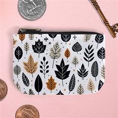 Autumn Leaves Fall Pattern Design Decor Nature Season Beauty Foliage Decoration Background Texture Mini Coin Purse