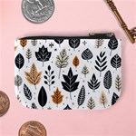 Autumn Leaves Fall Pattern Design Decor Nature Season Beauty Foliage Decoration Background Texture Mini Coin Purse Back