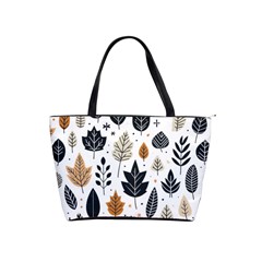 Autumn Leaves Fall Pattern Design Decor Nature Season Beauty Foliage Decoration Background Texture Classic Shoulder Handbag by Maspions