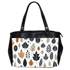 Autumn Leaves Fall Pattern Design Decor Nature Season Beauty Foliage Decoration Background Texture Oversize Office Handbag (2 Sides)