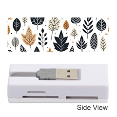 Autumn Leaves Fall Pattern Design Decor Nature Season Beauty Foliage Decoration Background Texture Memory Card Reader (stick) by Maspions