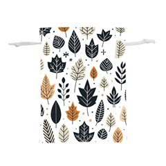 Autumn Leaves Fall Pattern Design Decor Nature Season Beauty Foliage Decoration Background Texture Lightweight Drawstring Pouch (m)