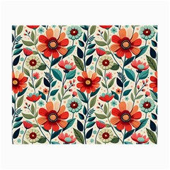 Flowers Flora Floral Background Pattern Nature Seamless Bloom Background Wallpaper Spring Small Glasses Cloth by Maspions