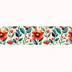 Flowers Flora Floral Background Pattern Nature Seamless Bloom Background Wallpaper Spring Large Bar Mat