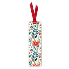 Flowers Flora Floral Background Pattern Nature Seamless Bloom Background Wallpaper Spring Small Book Marks