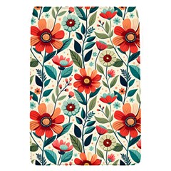 Flowers Flora Floral Background Pattern Nature Seamless Bloom Background Wallpaper Spring Removable Flap Cover (s)