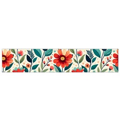 Flowers Flora Floral Background Pattern Nature Seamless Bloom Background Wallpaper Spring Small Premium Plush Fleece Scarf