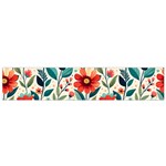 Flowers Flora Floral Background Pattern Nature Seamless Bloom Background Wallpaper Spring Small Premium Plush Fleece Scarf Front