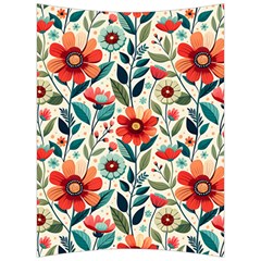 Flowers Flora Floral Background Pattern Nature Seamless Bloom Background Wallpaper Spring Back Support Cushion