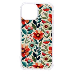 Flowers Flora Floral Background Pattern Nature Seamless Bloom Background Wallpaper Spring Iphone 13 Mini Tpu Uv Print Case by Maspions