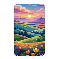 Field Valley Nature Meadows Flowers Dawn Landscape Memory Card Reader (rectangular)