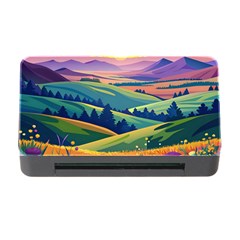 Field Valley Nature Meadows Flowers Dawn Landscape Memory Card Reader With Cf