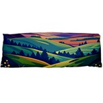 Field Valley Nature Meadows Flowers Dawn Landscape Body Pillow Case (Dakimakura) Body Pillow Case