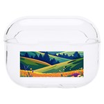 Field Valley Nature Meadows Flowers Dawn Landscape Hard PC AirPods Pro Case Front