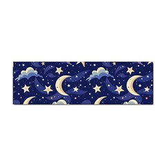 Night Moon Seamless Background Stars Sky Clouds Texture Pattern Sticker Bumper (100 Pack)