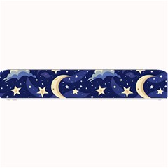 Night Moon Seamless Background Stars Sky Clouds Texture Pattern Small Bar Mat