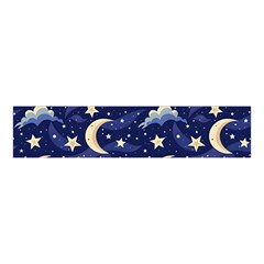 Night Moon Seamless Background Stars Sky Clouds Texture Pattern Velvet Scrunchie by Maspions