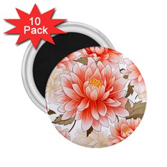 Flowers Plants Sample Design Rose Garden Flower Decoration Love Romance Bouquet 2 25  Magnets (10 Pack) 