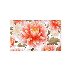 Flowers Plants Sample Design Rose Garden Flower Decoration Love Romance Bouquet Sticker Rectangular (100 Pack)