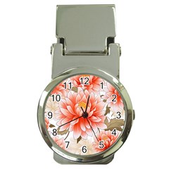 Flowers Plants Sample Design Rose Garden Flower Decoration Love Romance Bouquet Money Clip Watches