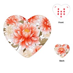 Flowers Plants Sample Design Rose Garden Flower Decoration Love Romance Bouquet Playing Cards Single Design (heart)