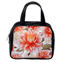 Flowers Plants Sample Design Rose Garden Flower Decoration Love Romance Bouquet Classic Handbag (one Side)