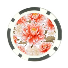 Flowers Plants Sample Design Rose Garden Flower Decoration Love Romance Bouquet Poker Chip Card Guard (10 Pack)