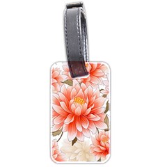 Flowers Plants Sample Design Rose Garden Flower Decoration Love Romance Bouquet Luggage Tag (two Sides)