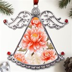 Flowers Plants Sample Design Rose Garden Flower Decoration Love Romance Bouquet Metal Angel with Crystal Ornament Front